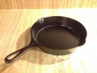 Wagner #7 Cast Iron Center Logo 1057 Outside Heat Ring Skillet Smooth Flat