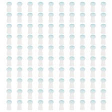 0.31" x 0.16" Cute Mushroom Beads, 100Pcs Small Glass Beads Bulk, Blue