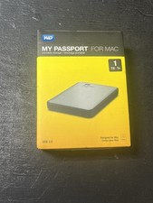WD My Passport for Mac 1TB USB 3.0 Portable External Hard Drive WDBLUZ0010BSL