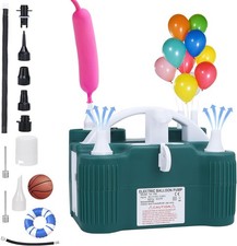 Electric Balloon Pump, 4-in-1 Portable Air Pump for green