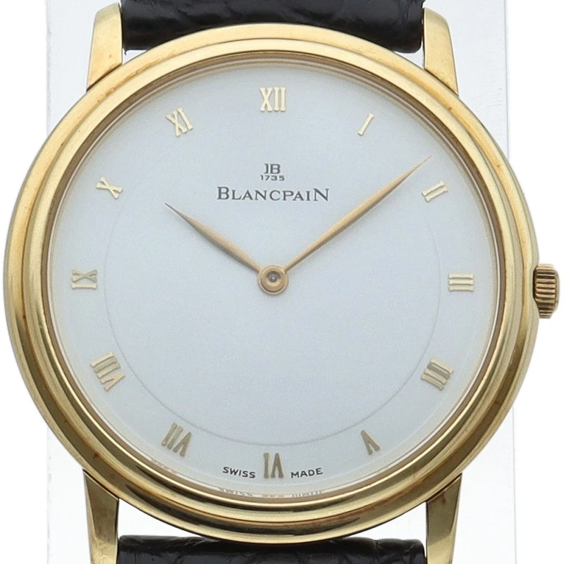 Blancpain — Blancpain Villeret Ultra Slim Automatic 0021-1418-55 Yellow Gold 33mm #LPW637