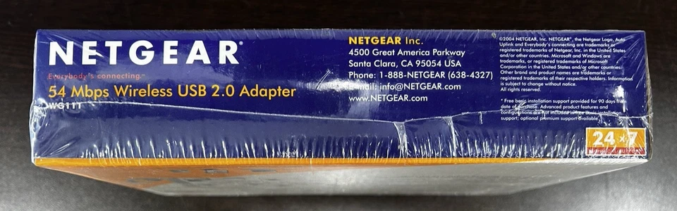NETGEAR 54 Mbps Wireless USB 2.0 Adapter WG111 2.4 GHz 802 11 - Image 3 of 4