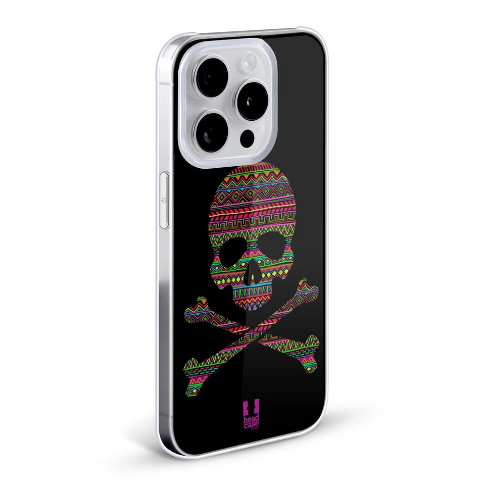 FUNDA TRASERA RÍGIDA HEAD CASE DESIGNS CALAVERAS Y HUESOS CRUZADOS PARA TELÉFONOS APPLE iPHONE Foto 2 de 4