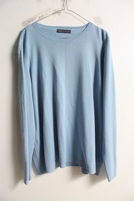 M&S Marks and Spencers Damen weicher Strickpullover - blau - Größe 22 (d29)