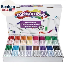 Washable Markers, Set of 256, 16 Colors, Non-Toxic, Bulk Art Supplies for Kids, 