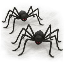 Halloween Giant Spider 80" - 2 PCS Halloween Spider 2 Pcs Giant Spiders 80"