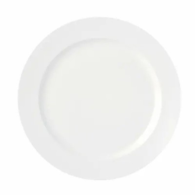 Oneida L5800000123 Luzerne Verge Warm White 7'' Medium Rim Porcelain Plate 3 Doz