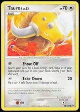 Tauros 98/127 Common Platinum Pokemon Moderately Played on eBay