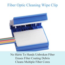 Fiber Optic Wiping Clip With 10PCS Cleaning Cotton Fiber Optic Cleaning Tool