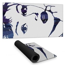Begin Home Decor C1DM15314HPEPW 16 x 32 in. Blue Retro Desk Mat - Audrey Hepb...
