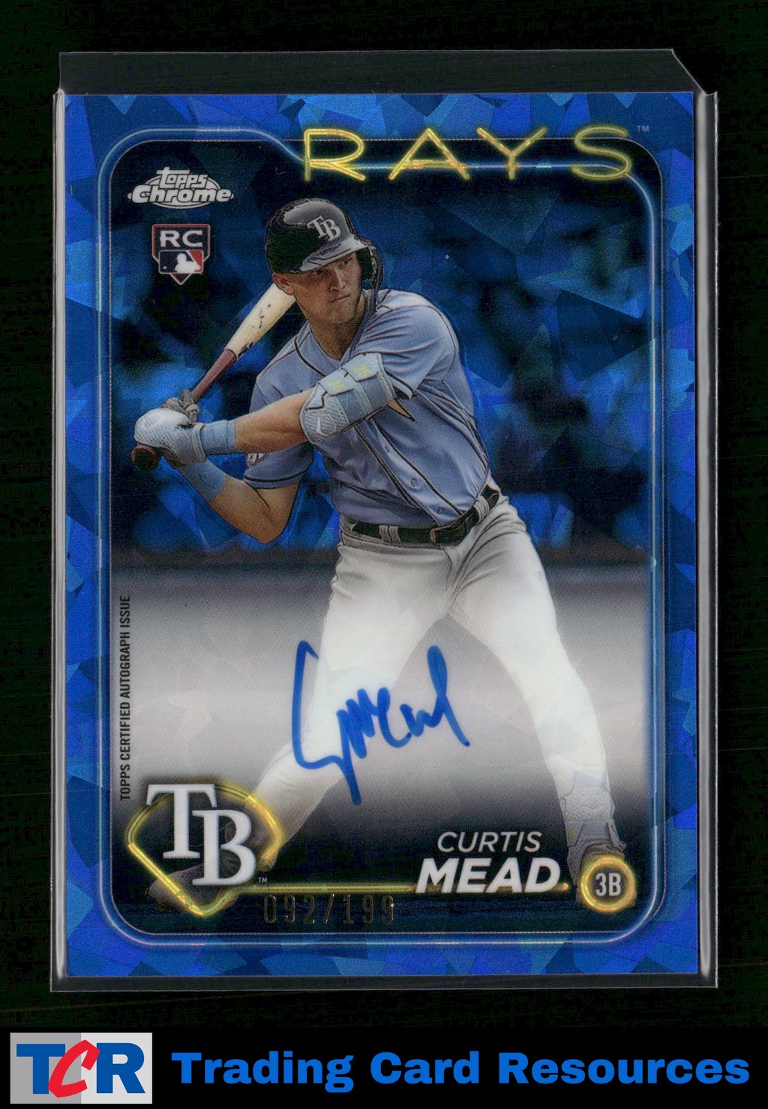 2024 Topps Chrome Update Sapphire Edition #USA-CME Curtis Mead Autographs #/199