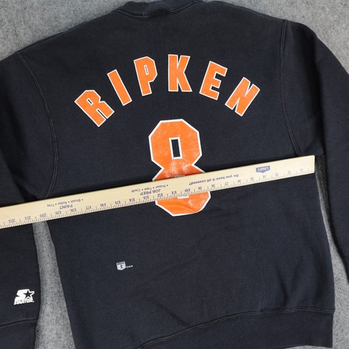 Vintage Baltimore Orioles Sweater Men Medium MLB Sweater Cal Ripken Starter 90s - Picture 12 of 14
