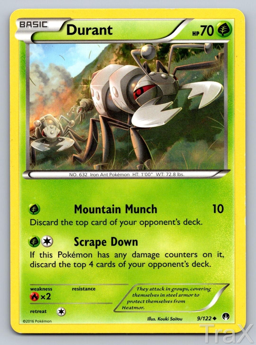 Durant 9/122 BREAKpoint Pokemon MP Uncommon
