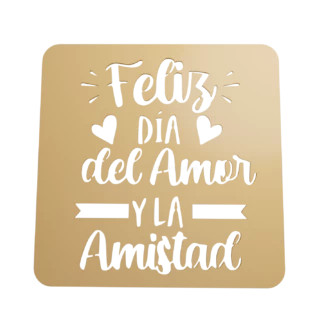 Stencil Feliz D A Del Amor Y La Amistad Stl Vector Coffee Stencil Cookie Stencil