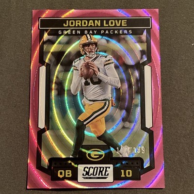 2023 Panini Score - Jordan Love #90 Ellipse /199 Green Bay Packers