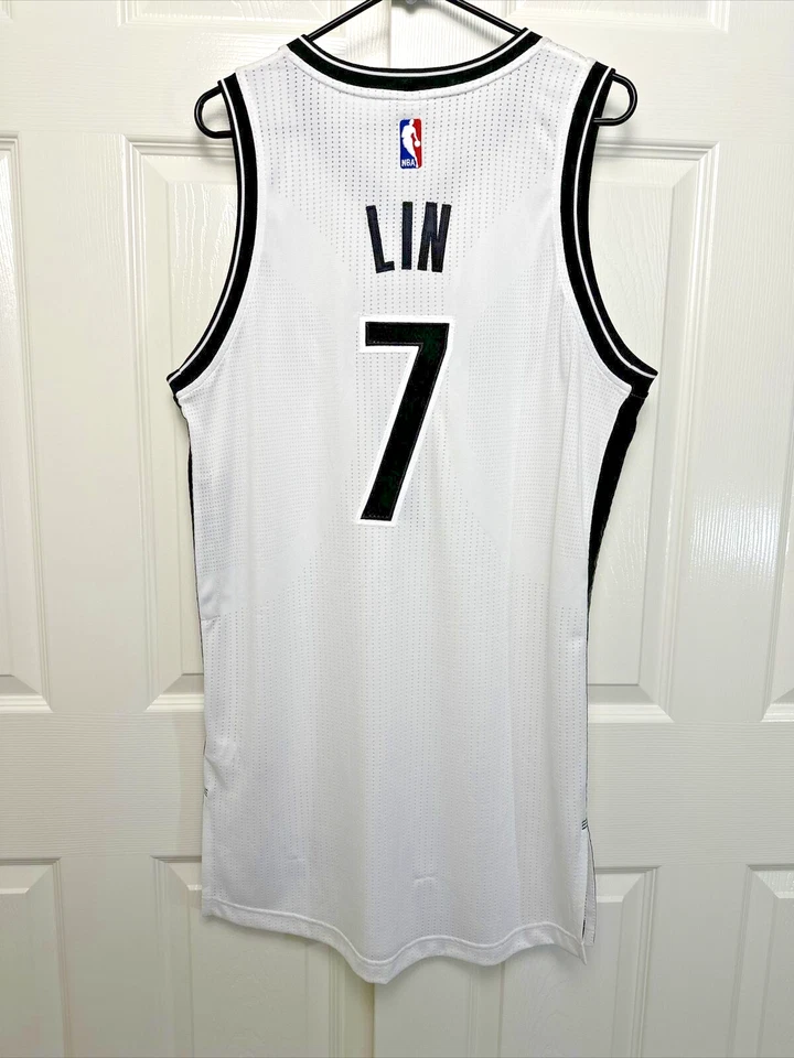 Camiseta Adidas Jeremy Lin Brooklyn Nets 2016/2017 Home Rev 30 Auténtica Talla L+2 Foto 4 de 4