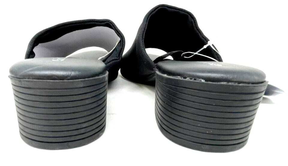 Croft & Barrow 女式 Kiosk Ortho 弹力拖鞋凉鞋黑色尺寸:6 186O — 第 4/4 张图片