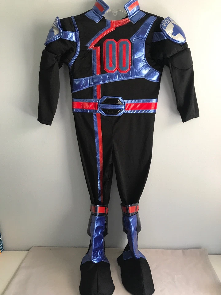 Disney Store Negro Power Rangers K9 Disfraz Especial Policía Halloween Niño Pequeño Foto 3 de 4