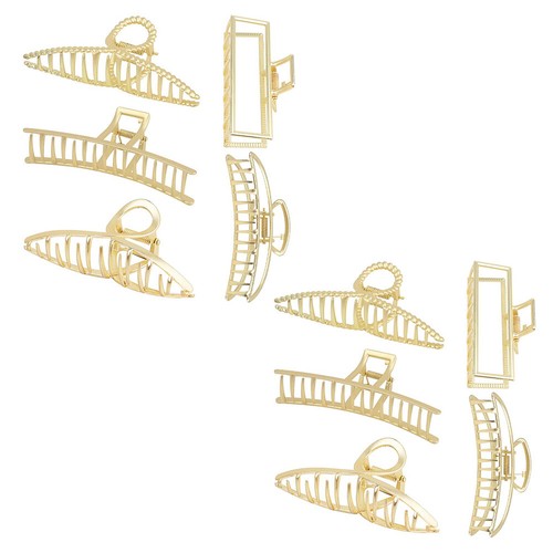 US 5-10 Pack Metal Jumbo Hair Claw Clip Large Strong Hold for Thick Hair Nonslip - Picture 43 of 49