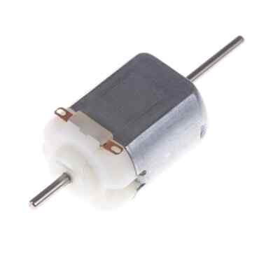 2 stücke 130 Doppelausgang DC-Wellen-Motor 1,5 V-12 V 5400 rpm DIY Modell