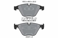 Textar 2331207 Bremsbelagsatz, Scheibenbremse FüR Bmw, Bmw (Brilliance)