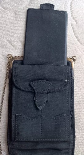ART DECO ANTIKE JC VICKERY 1922 LONDON SILBER TIFFANY MÜNZBÖRSE Seidenetui - Bild 11 von 12