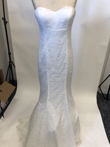 BHLDN Nicole Miller Perry Mermaid lace Wedding Bridal Gown GI10001 Sz 10 $1,400 - Picture 3 of 9
