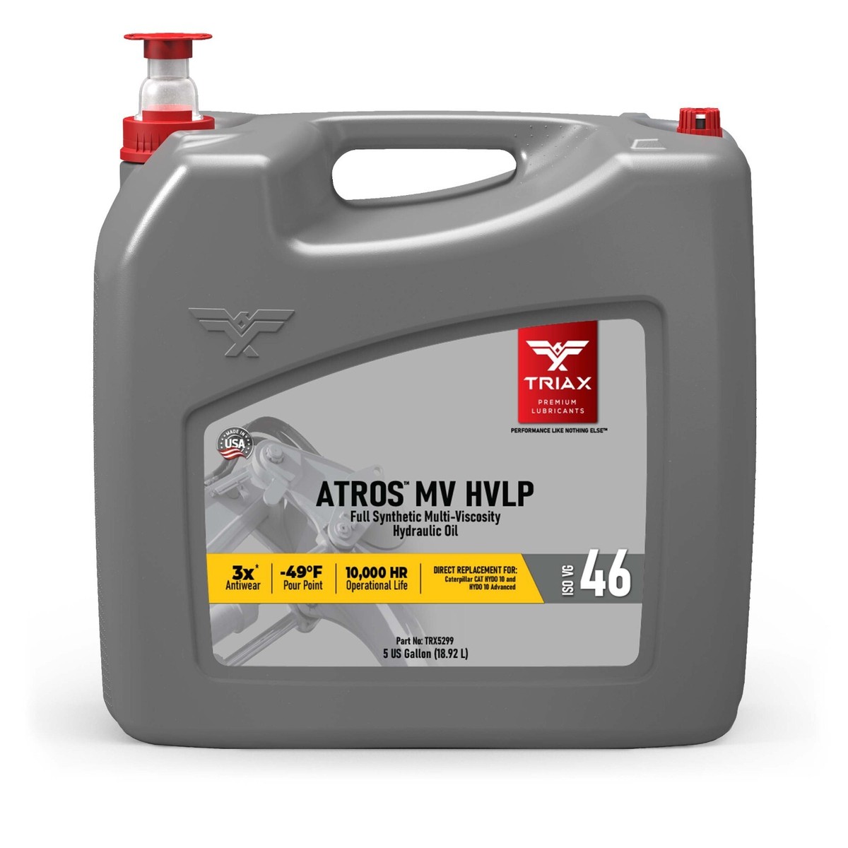 TRIAX Atros MV HVLP 46 Full Synthetic Hydraulic Oil (5 Gallon) | eBay