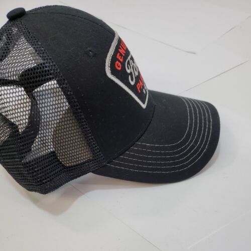 Genuine Ford Parts Trucker Hat One Size Adjustable Snapback Black Mesh NWT New - Picture 4 of 5