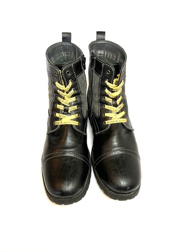 Durango 354101 Faux Leather & Canvas 7” Lace Up Boots Men Size 12 M - Picture 2 of 15