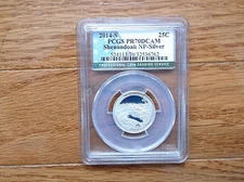 2014 S 25C Silver Shenandoah NP Quarter PCGS PR70DCAM