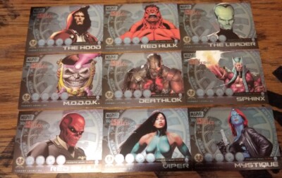 Marvel Heroes & Villains Most Wanted Chase Kartenset 9 Stück