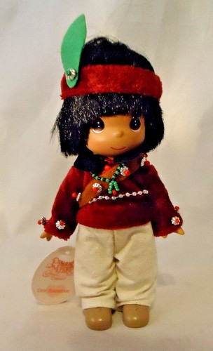 VINTAGE 1998 "RUNNING BEAR" NOBLE MOMENTS PUPPENSAMMLUNG INDIANER FAMILIENPUPPE DOLL