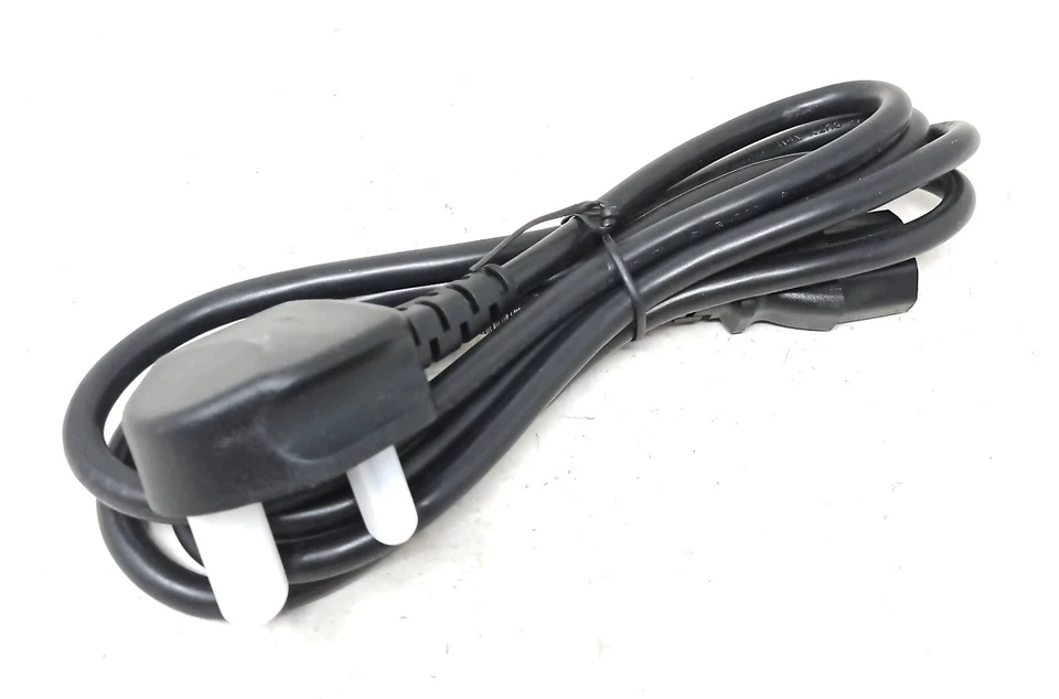 3x Universelles Netzkabel PC/Netzteile 3 Pol Englischer Stecker - Bild 2 von 2