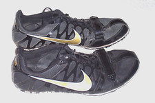 NIKE ZOOM RIVAL S SIZE 10 WOMENS TRACK SPRINT RACEING SHOES BLACK