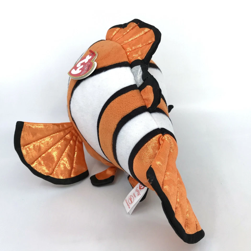 TY Beanie Buddies Nemo Finding Dory Fish Disney Sparkle NEW Plush 2017 9in med - Image 4 of 4