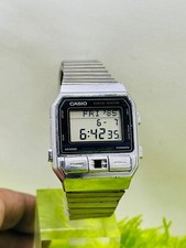 Vintage Casio Data Bank Phone Dialer 555 Dba-800 Wristwatch