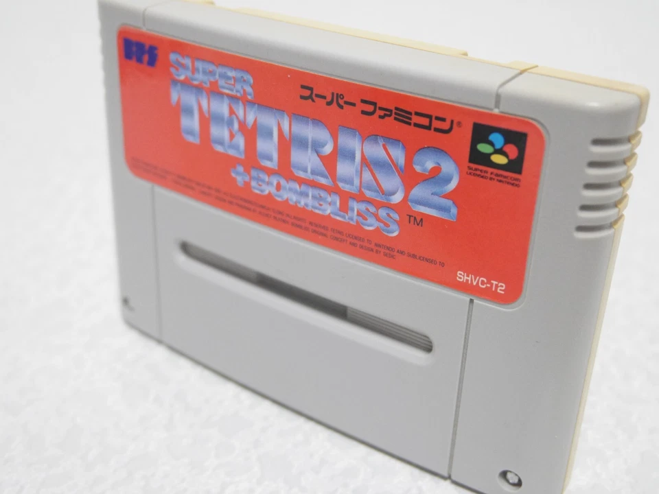 Nintendo Super TETRIS 2 +BOMBLISS Super Famicom SFC SNEC Tested from Japan - Image 3 of 4