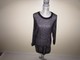 Apt. 9 Women's Metallic Stitch Pullover Tunic Sweater Top Large Black Silver on Sale