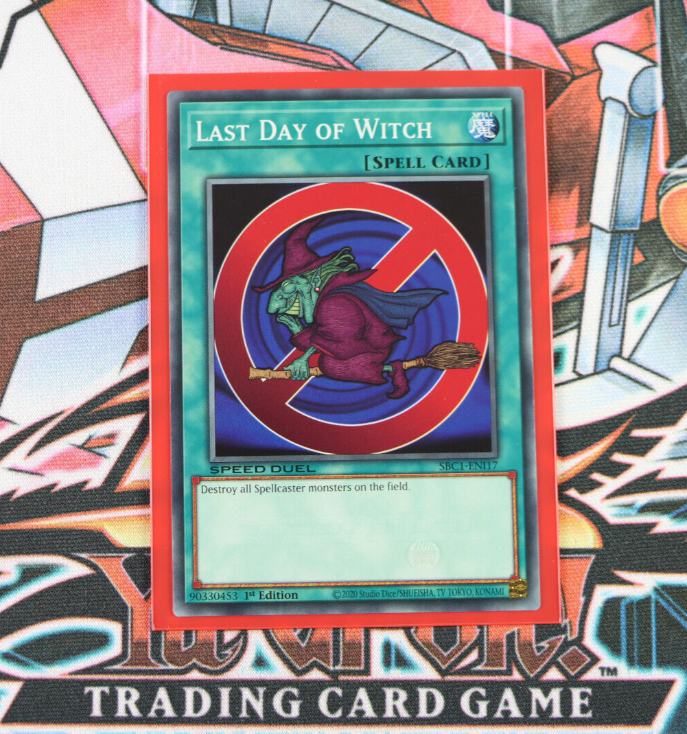 YuGiOh Spell Card Last Day of Witch SBC1-ENI17 1st Edition Common | eBay
