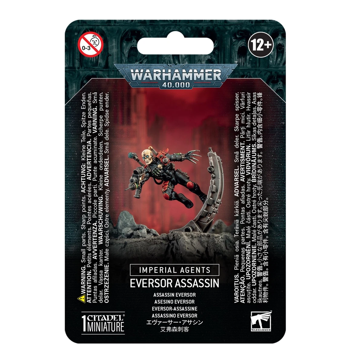 Assassin Eversor Warhammer 40K – Astra Militarum, OOP, Non Peint, Démonté