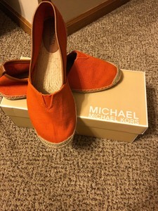 orange michael kors shoes