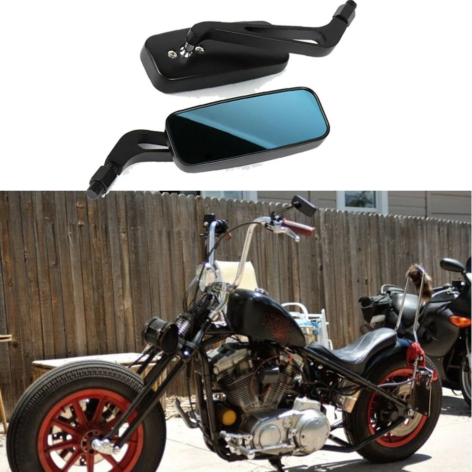 Espejos retrovisores rectangulares 8/10 mm para motocicleta Buell Lightning XB9 XB9SX XB12S Foto 4 de 4