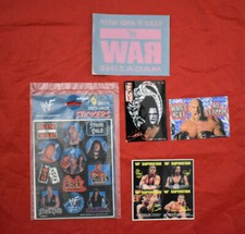 Vintage WWF / WCW Sticker Lot Collectible The Rock Sting Wrestling Raw Promo