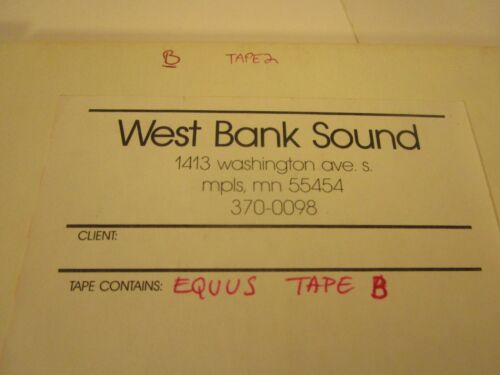 MPLS MN PLAYS EQUUS ++ audiotape reel to reel tape Not Tested B26 - Imagen 2 de 4