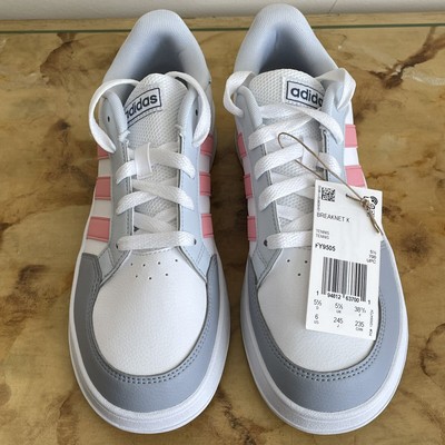 Adidas Kids Sz 6 White Pink Breaknet K Tennis Shoes Sneaker NIB FY9505 |  eBay