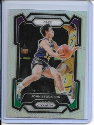 John Stockton 2023-24 Panini Prizm Basketball Silver Prizm | eBay
