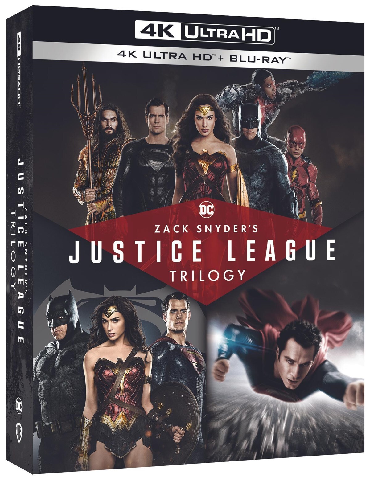 Zack Snyder's Justice League Trilogy 4K UHD Blu-ray Henry Cavill NEW