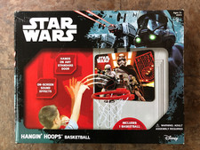 Star Wars Hangin Hoops Over The Door Indoor Basketball Game w/ Movie Sounds NEW
