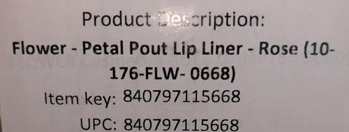 2x Flower Beauty Petal Pout Lip Liner - Smooth & Creamy Rich Rose Color - Picture 3 of 6